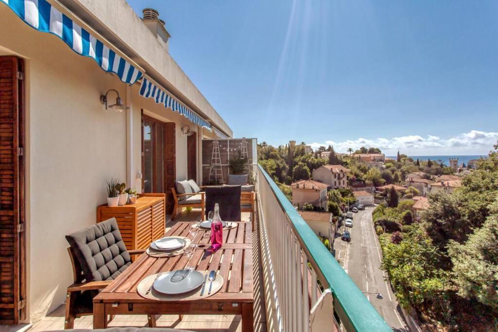 Ferienwohnung L36 Sea View Terrace 10Min Walking To Sea/Parking & Ac Nizza Exterior foto
