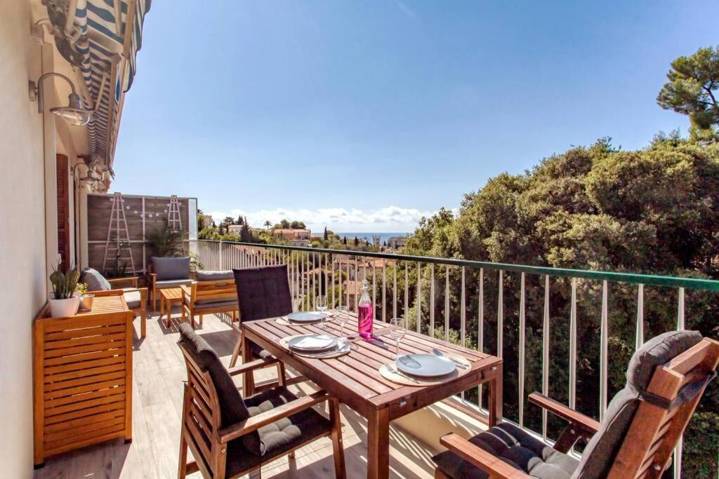 Ferienwohnung L36 Sea View Terrace 10Min Walking To Sea/Parking & Ac Nizza Exterior foto